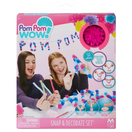 PomPom Wow Snap e Decora 50pz